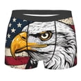 thumbnail image 1 of KLL American Bald Eagle Men's Cotton Boxer Briefs Underwear-Small, 1 of 8