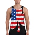 thumbnail image 1 of KLL American St Patrick's Day Print Men's Muscle Gym Workout Stringer Tank Tops Bodybuilding Fitness T-Shirts Tank Tops Men-4X-Large, 1 of 7