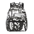 thumbnail image 1 of KLL American Tractor Print Casual Backpack for Men Women,Travel Casual Backpack Outdoor Activities Bag Daypack for Travel Hiking Shopping Daily, 1 of 5