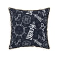 thumbnail image 1 of KLL Anchor and Lighthouse Decorative Throw Pillow Covers Velvet Soft for Couch Sofa Bedroom Living Room Outdoor - 18"x18", 1 of 8