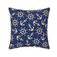thumbnail image 1 of KLL Anchors and Nautical Decorative Throw Pillow Covers Velvet Soft for Couch Sofa Bedroom Living Room Outdoor - 16"x16", 1 of 8