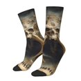 thumbnail image 1 of KLL Ancient Skull Cave Landscape Print Cool Socks Men's Women's Crew Socks Funny Crazy Novelty Stockings, 1 of 6
