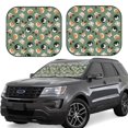 thumbnail image 1 of KLL Animal Heads Windshield Sun Shade 2-Piece Foldable Car Front Window Sunshade for Most Sedans SUV Truck- Medium, 1 of 5