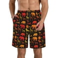 thumbnail image 1 of KLL Animal Men's Casual Summer Beach Shorts Hawaiian Shorts with Pockets-XX-Large, 1 of 1