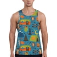thumbnail image 1 of KLL Animals In Camping Print Men's Muscle Gym Workout Stringer Tank Tops Bodybuilding Fitness T-Shirts Tank Tops Men-Large, 1 of 7