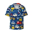 thumbnail image 1 of KLL Animals Rescue Team Print Men's Shirt Short Sleeve Button Down Summer Cuba Beach Shirts- Small, 1 of 7