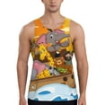 thumbnail image 1 of KLL Animals on Noah's Ark1 Print Men's Muscle Gym Workout Stringer Tank Tops Bodybuilding Fitness T-Shirts Tank Tops Men-Medium, 1 of 7
