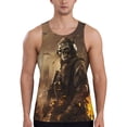 thumbnail image 1 of KLL Apocalyptic Skull Soldier Print Men's Muscle Gym Workout Stringer Tank Tops Bodybuilding Fitness T-Shirts Tank Tops Men-Medium, 1 of 7