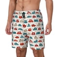 thumbnail image 1 of KLL Artoon Car for Mens Swim Trunks Quick Dry Swim Shorts with Built-in Compression Liner Funny Swimwear Bathing Suits-3X-Large, 1 of 6