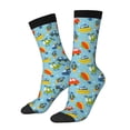 thumbnail image 1 of KLL Artoon Transport Print Cool Socks Men's Women's Crew Socks Funny Crazy Novelty Stockings, 1 of 6