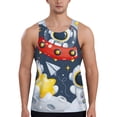 thumbnail image 1 of KLL Astronaut And Space Print Men's Muscle Gym Workout Stringer Tank Tops Bodybuilding Fitness T-Shirts Tank Tops Men-, 1 of 7