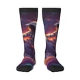 thumbnail image 1 of KLL Astronaut Dolphin Print Cool Socks Men's Women's Crew Socks Funny Crazy Novelty Stockings, 1 of 6