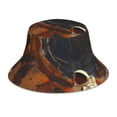 thumbnail image 1 of KLL Astronaut Exploring Mars Bucket Hat for Women Men Packable Travel Beach Sun Hat Outdoor Rave Accessories Reflective Fisherman Cap, 1 of 7