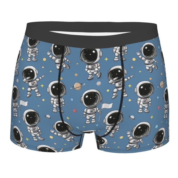 KLL Astronaut Men's Cotton Boxer Briefs Underwear-XX-Large