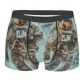 thumbnail image 1 of KLL Astronauts On Lunar Mission Men's Cotton Boxer Briefs Underwear-Medium, 1 of 7