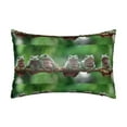 thumbnail image 1 of KLL Australian White Tree Frog Sitting on Branch Pattern Silk Pillowcase for Hair and Skin Standard Size 20"X 30" Soft Breathable Pillow Covers for Sleeping, 1 of 7