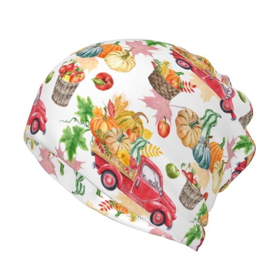 KLL Autumn Harvest Truck Pirnt Wicking Running Beanie Head Wrap Cycling Bandana for Men Women
