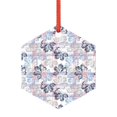 thumbnail image 1 of KLL Autumn Leaves Pattern Acrylic Christmas Ornaments,1 PCS Xmas Tree Decor with Ribbon 3" Christmas Décor Christmas Pendant for Hanging on Tree & Party Favors-Hexagon, 1 of 7
