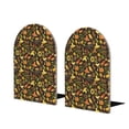 thumbnail image 1 of KLL Autumn Plants Maple Tree Vintage Print Wood Book Ends for Shelves,1 Pair Wood Bookends Book Holder Stand Decorative, Book Stoppers for Heavy Duty Books CD File Video Games, 1 of 8