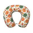 thumbnail image 1 of KLL Autumn Pumpkins Pattern Memory Foam Cervical Neck Pillow Versatile U-Shaped Pillows for Home/Office/Camping/Travelling/Soft Washable Cover, 1 of 8