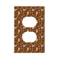 thumbnail image 1 of KLL Autumn Thanksgiving Pattern Electrical Outlet Covers, 3" x 5" 1 Pack Electric Receptacle Plug Covers for Decorator Receptacle Outlet & Switch-Style S, 1 of 6