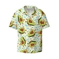 thumbnail image 1 of KLL Avocado Doing Sport Print Men's Shirt Short Sleeve Button Down Summer Cuba Beach Shirts- 4X-Large, 1 of 7