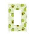 thumbnail image 1 of KLL Avocado With Leaf And Flower Pattern Electrical Outlet Covers, 3" x 5" 1 Pack Electric Receptacle Plug Covers for Decorator Receptacle Outlet & Switch-Style U, 1 of 6