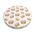 thumbnail image 1 of KLL Avocado Lovers Round Bar Chair Cushion Cover 12 inch ,Bar Stool Protector with Elastic, Soft Washable, 1 of 6