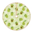 thumbnail image 1 of KLL Avocado With Leaf And Flower Christmas Tree Skirt 30" ,Party Decorations Farmhouse for Christmas Decorations Holiday Party, 1 of 6