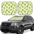 thumbnail image 1 of KLL Avocado With Leaf And Flower Windshield Sun Shade 2-Piece Foldable Car Front Window Sunshade for Most Sedans SUV Truck- Large, 1 of 5