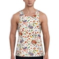 thumbnail image 1 of KLL BBQ Party1 Print Men's Muscle Gym Workout Stringer Tank Tops Bodybuilding Fitness T-Shirts Tank Tops Men-XX-Large, 1 of 7