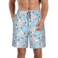 thumbnail image 1 of KLL Baby Elephant Men's Casual Summer Beach Shorts Hawaiian Shorts with Pockets-Medium, 1 of 5