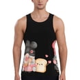 thumbnail image 1 of KLL Baker Gnome Print Men's Muscle Gym Workout Stringer Tank Tops Bodybuilding Fitness T-Shirts Tank Tops Men-3X-Large, 1 of 7