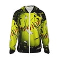 thumbnail image 1 of KLL Ball Print Men's Women’s UPF 50+ Sun Protection Outdoor Hoodie Jacket Long Sleeve Fishing Hiking Performance Shirt- XX-Large, 1 of 5