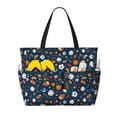 thumbnail image 1 of KLL Ball Sports Print Large Beach Tote Bag Women Waterproof Sandproof Zipper Beach Tote Bag for Pool Gym Grocery Travel with Wet Pocket, 1 of 7