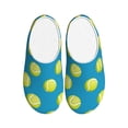 thumbnail image 1 of KLL Ball Tennis Pattern Adult Unisex Cozy Slippers,Fuzzy Slip-on Slippers TPR Sole Slippers Comfort Plush Home Footwear for Indoor & Outdoor-11, 1 of 7