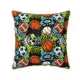 thumbnail image 1 of KLL Balls Decorative Throw Pillow Covers Velvet Soft for Couch Sofa Bedroom Living Room Outdoor - 18"x18", 1 of 8