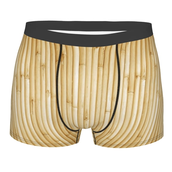 KLL Bamboo Wall Men's Cotton Boxer Briefs Underwear-Large