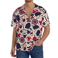 thumbnail image 1 of KLL Barbeque1 Print Men's Shirt Short Sleeve Button Down Summer Cuba Beach Shirts- 4X-Large, 1 of 5