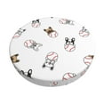thumbnail image 1 of KLL Bbaseball Dog Round Bar Chair Cushion Cover 12 inch ,Bar Stool Protector with Elastic, Soft Washable, 1 of 6