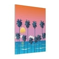 thumbnail image 1 of KLL Beach with Palm Trees Print Canvas Wall Art, Canvas Painting Prints Canvas Art Wall Decor Home Decoration for Living Room Bedroom Office, 1 of 6