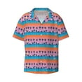 thumbnail image 1 of KLL Beach with Palm Trees Print Men's Shirt Short Sleeve Button Down Summer Cuba Beach Shirts- 3X-Large, 1 of 7