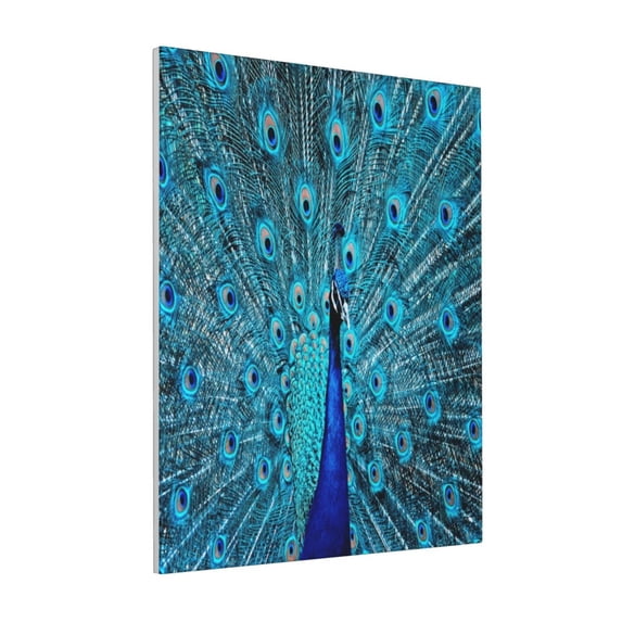 KLL Beautiful Blue Peacock Print Canvas Wall Art, Canvas Painting Prints Canvas Art Wall Decor Home Decoration for Living Room Bedroom Office