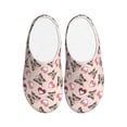 thumbnail image 1 of KLL Beautiful Butterflies and Hearts Pattern Adult Unisex Cozy Slippers,Fuzzy Slip-on Slippers TPR Sole Slippers Comfort Plush Home Footwear for Indoor & Outdoor-13, 1 of 7