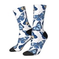 thumbnail image 1 of KLL Beautiful Butterflies Print Cool Socks Men's Women's Crew Socks Funny Crazy Novelty Stockings, 1 of 6