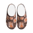 thumbnail image 1 of KLL Beautiful Fox Pattern Adult Unisex Cozy Slippers,Fuzzy Slip-on Slippers TPR Sole Slippers Comfort Plush Home Footwear for Indoor & Outdoor-8, 1 of 7