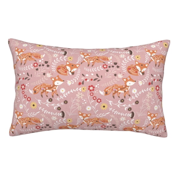 KLL Beautiful Fox Pillow Covers Envelope Closure,Super Soft and Cozy Fuzzy Fleece Pillow Case Cover (No pillow core) 20"x30"