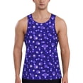 thumbnail image 1 of KLL Beautiful Purple Snowflakes Print Men's Muscle Gym Workout Stringer Tank Tops Bodybuilding Fitness T-Shirts Tank Tops Men-XX-Large, 1 of 7