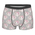 thumbnail image 1 of KLL Beautiful Rabbit1 Men's Cotton Boxer Briefs Underwear-Small, 1 of 8