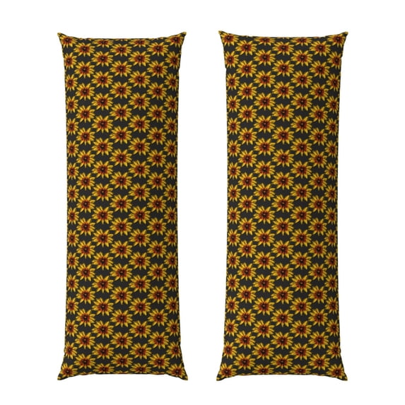 KLL Beautiful Sunflower Pattern Long Body Pillow Cover,20x60 Body Pillow Cases,Soft Brushed Microfiber Invisible Zipper Design-Pillow core not included